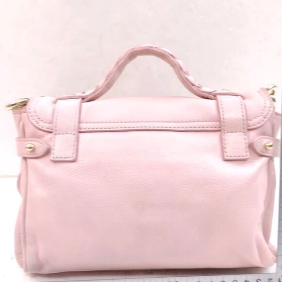 Auth Mulberry Pale Pink Mini Alexis 2way Crossbody Top Handle Satchel Preloved - Picture 5 of 9
